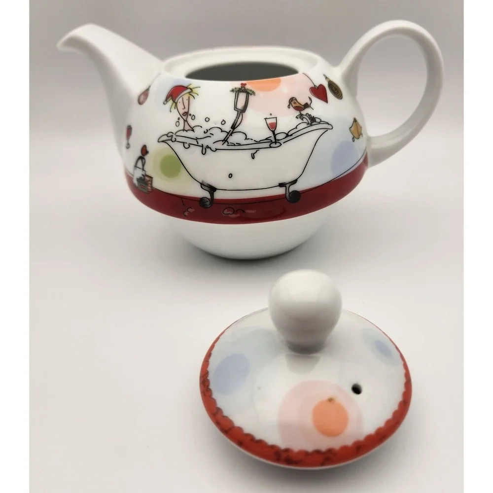 Born To‎ Shop Paper Island Limited 2010 Tea Pot and Cup Set